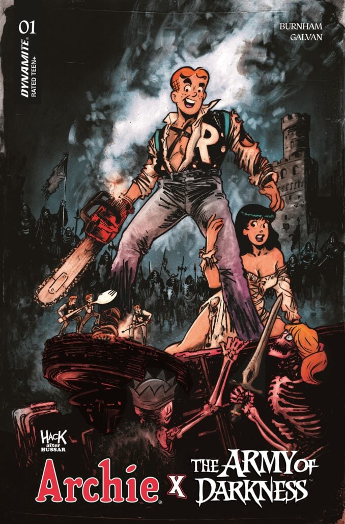 Archie x The Army of Darkness cover A, by Robert Hack