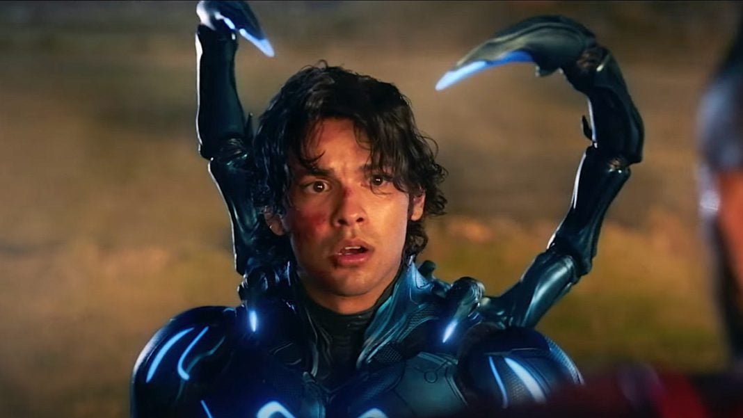 Blue Beetle Xolo Mariduena unmasked Xolo Maridueña in Blue Beetle (2023)