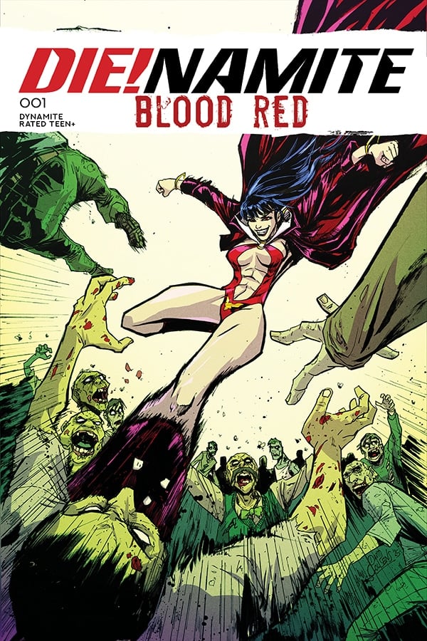 DIE!NAMITE: Blood Red #1 cover C by David Cousens