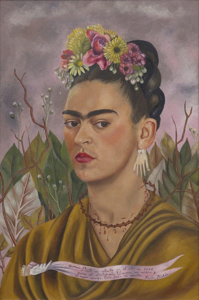 Frida Kahlo, Autorretrato dedicado al Dr. Eloesser (Self-Portrait Dedicated to Dr. Eloesser), 1940
