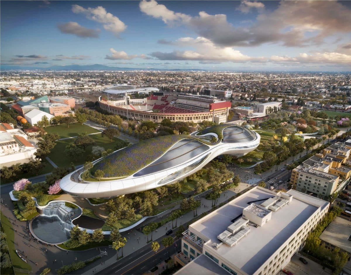 Lucas Museum aerial view rendering