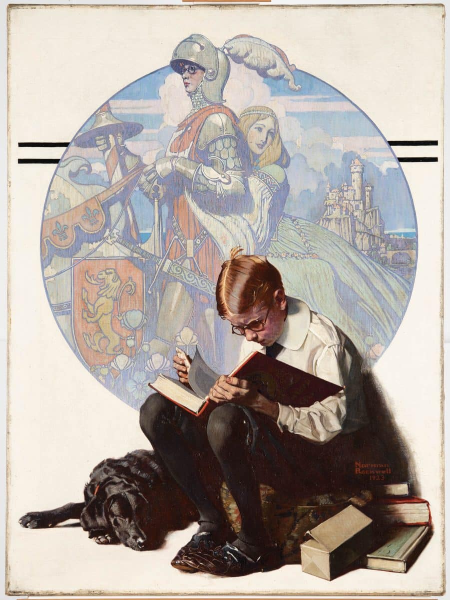 Norman Rockwell, Age of Romance , cover for The Saturday Evening Post