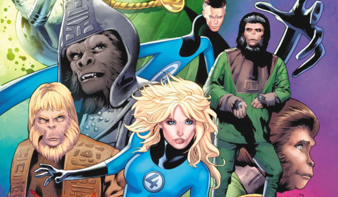 Planet of the Apes vs Fantastic Four #1 featured Planet of the Apes vs Fantastic Four #1 featured