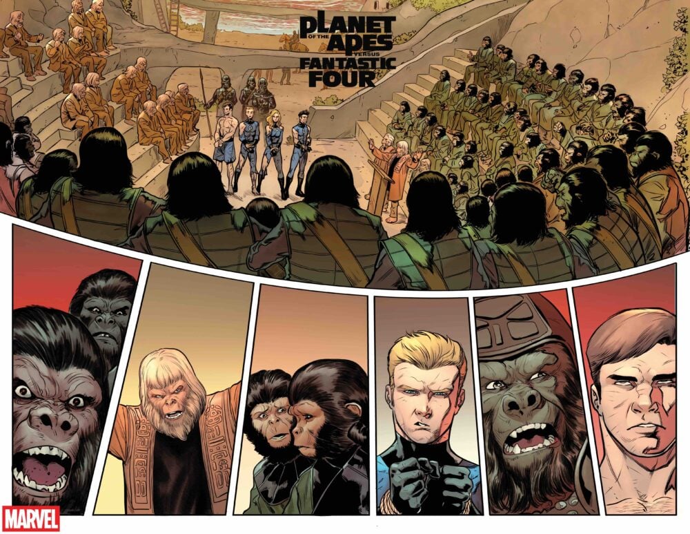 Planet of the Apes vs Fantastic Four interior teaser