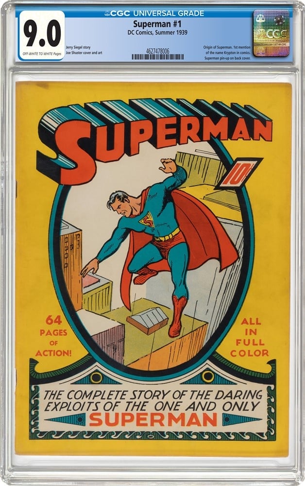 Superman #1 9.0 grade front