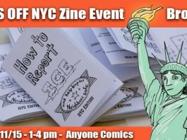 Anyone Comics to hold HANDS OFF NYC Anti-ICE zine event hands off