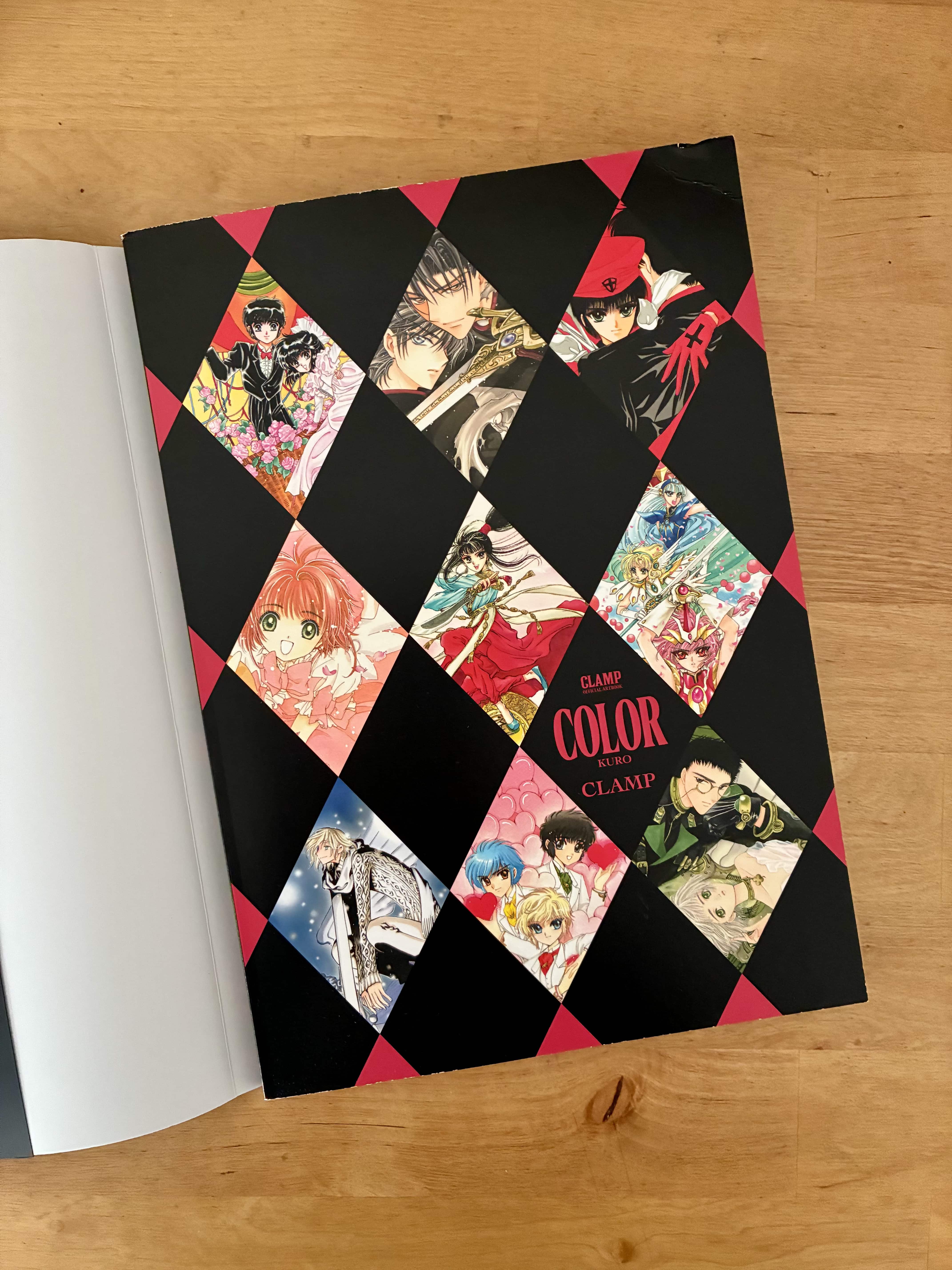 clamp official artbook color kuro from yen press inner cover