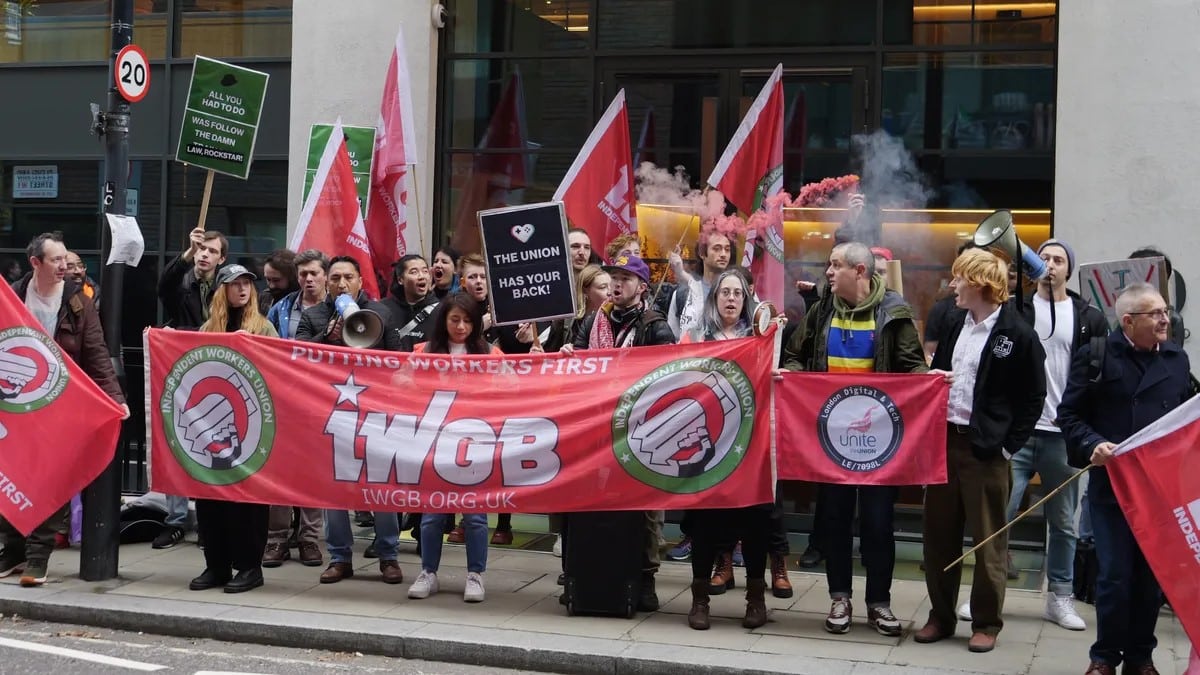 IWGB protesting