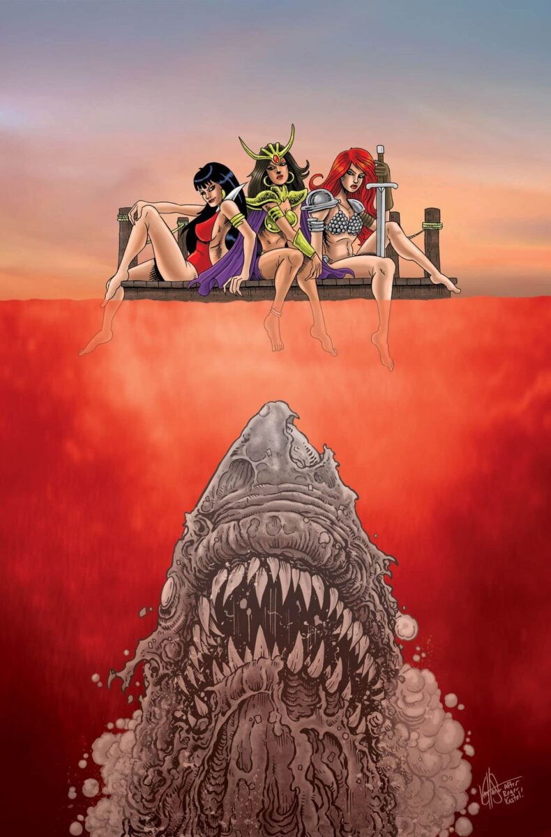 Die!Namite: Blood Red #1 Cover P Ken Haeser Movie Homage Virgin Variant