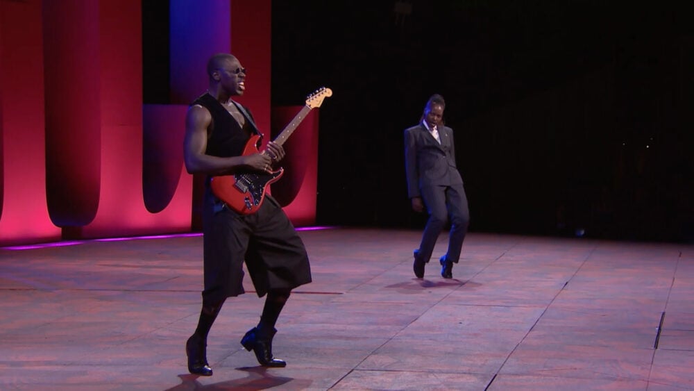 Moses Sumney and Lupita Nyong'o