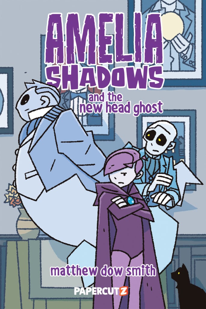 Amelia Shadows and the New Head Ghost cover by Matthew Dow Smith