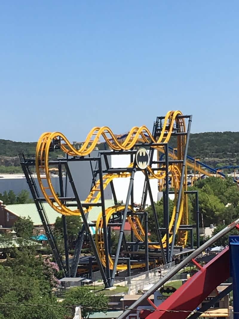 six flags batman ride