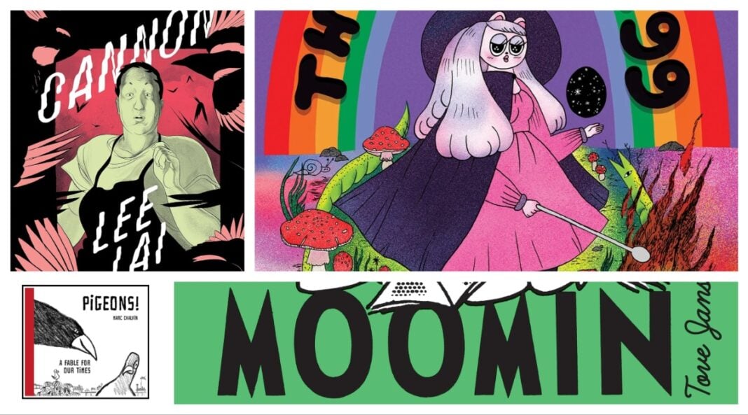 Cover The Beat's Last Minute Gift Guide feat. Cannon, The Witch's Egg, Pigeons! and Moomin Adventures Book Two.