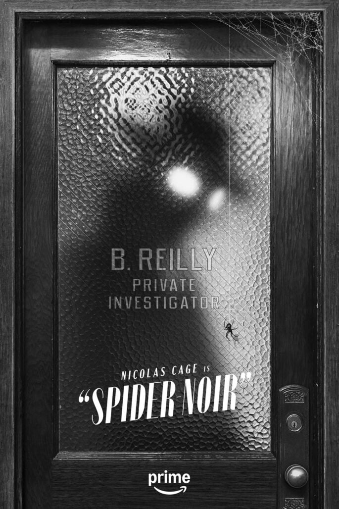 Spider-Noir teaser art black and white
