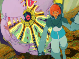 Anime Review: ALL YOU NEED IS KILL lives again for new audiences Rita runs from an alien in All You Need is Kill