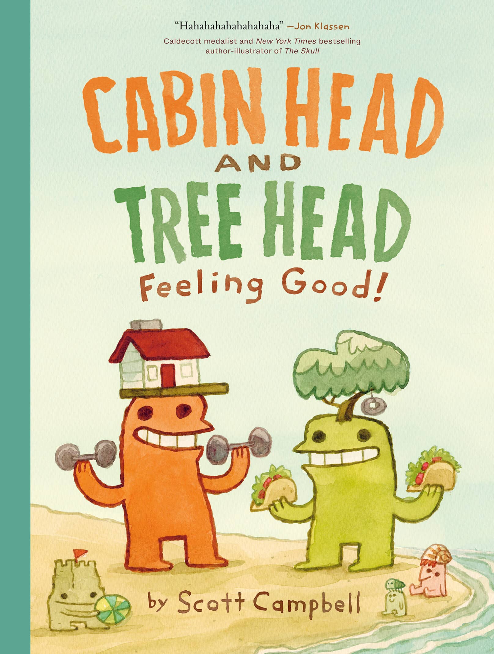 Cover. Cabin Head and Tree Head on the beach.