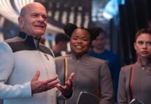 TV Review: What grade does STAR TREK: STARFLEET ACADEMY deserve? The Doctor speaks as Sam and Genesis look on.