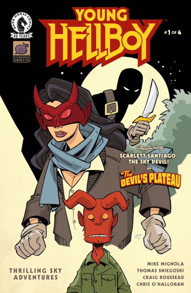 Young Hellboy: Thrilling Sky Adventures #1 cover by Craig Rousseau