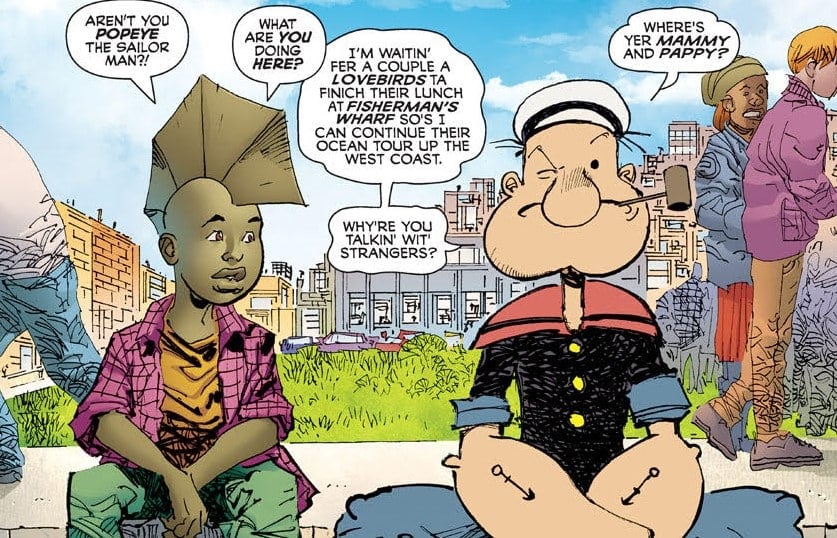 Popeye makes his Image Comics debut in SAVAGE DRAGON this week