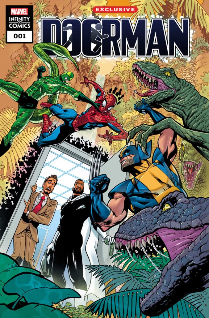 Doorman Infinity Comic cover art by Mike Hawthorne