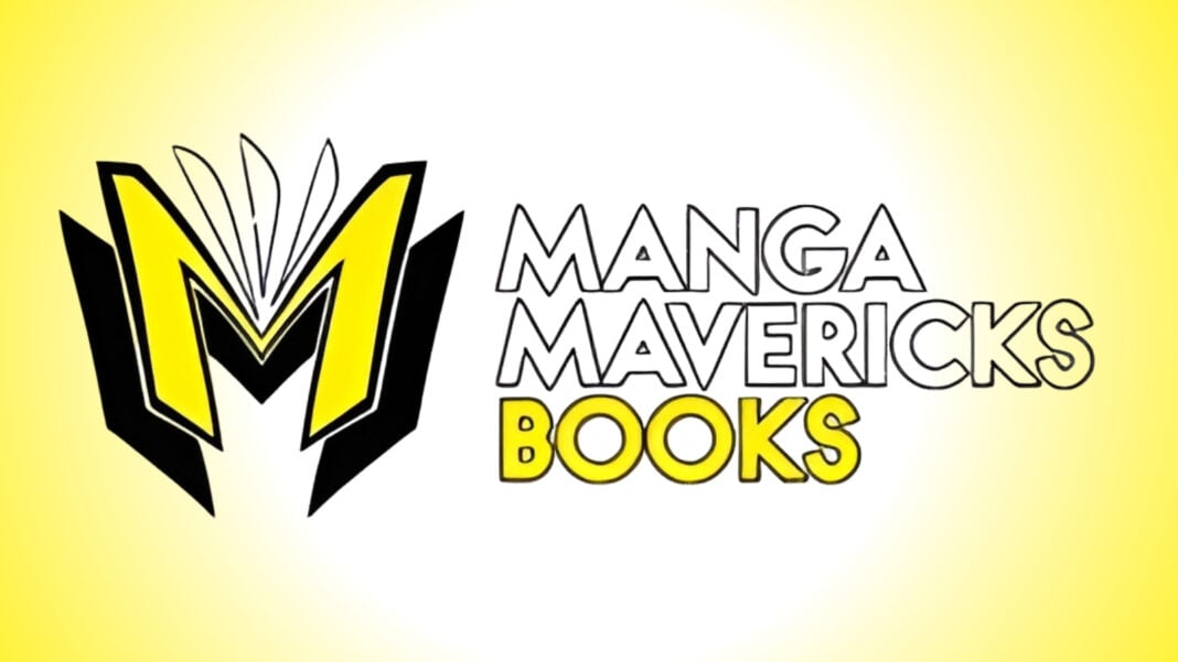 Manga Mavericks Books logo with gradient background