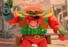 Exclusive: The infamous Masked Bull revealed in wave two of Nacelle’s C.O.W.-BOYS OF MOO MESA action figures Masked Bull