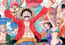 ONE PIECE manga is free to read on the Shonen Jump App until April One Piece series header