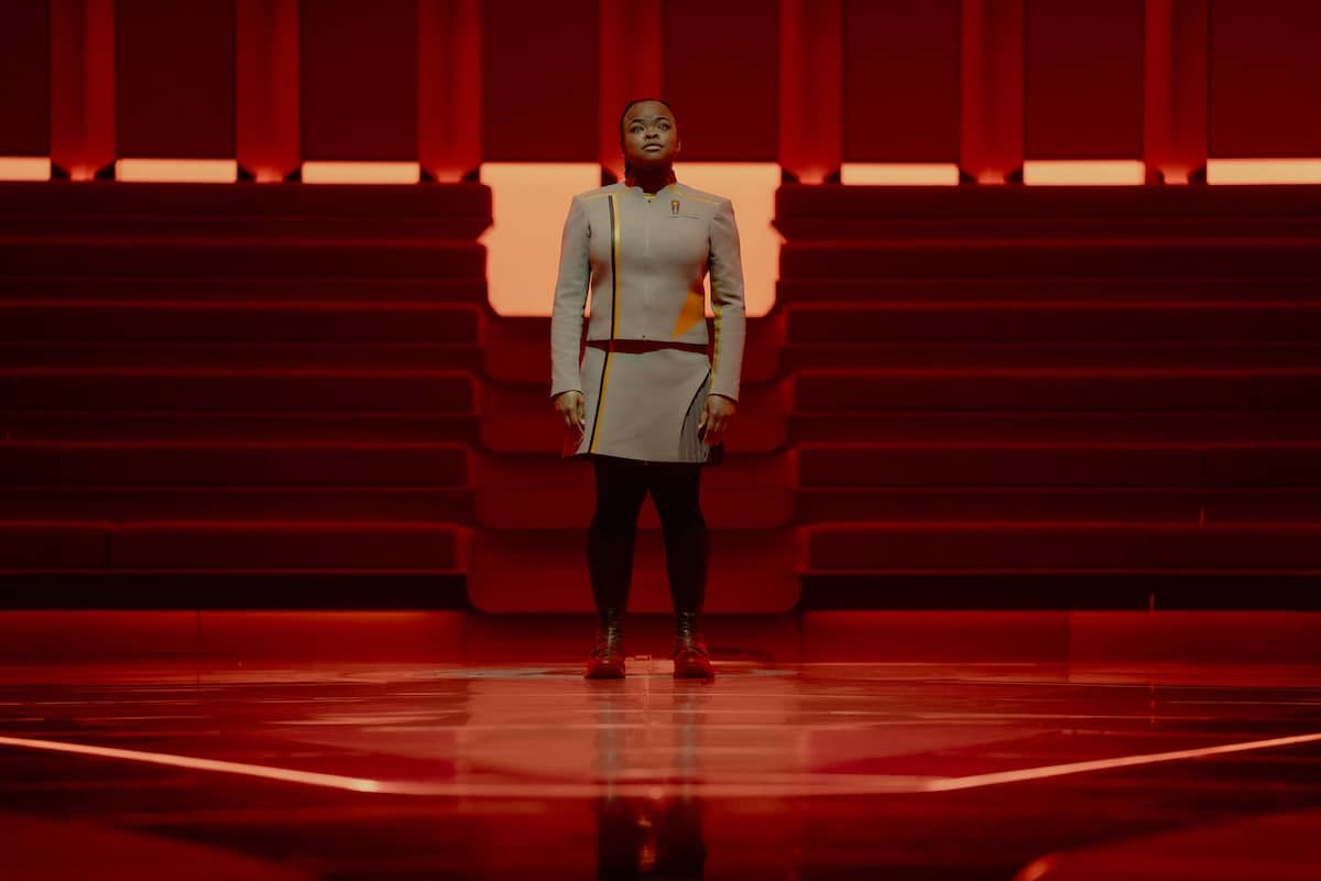 Kerrice Brooks as SAM in season 1, episode 5, of Star Trek: Starfleet Academy streaming on Paramount+.