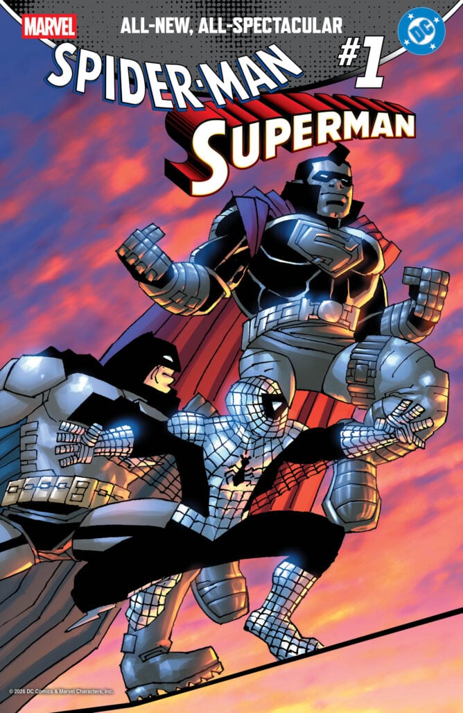 Spider-Man/Superman cover by Frank Miller