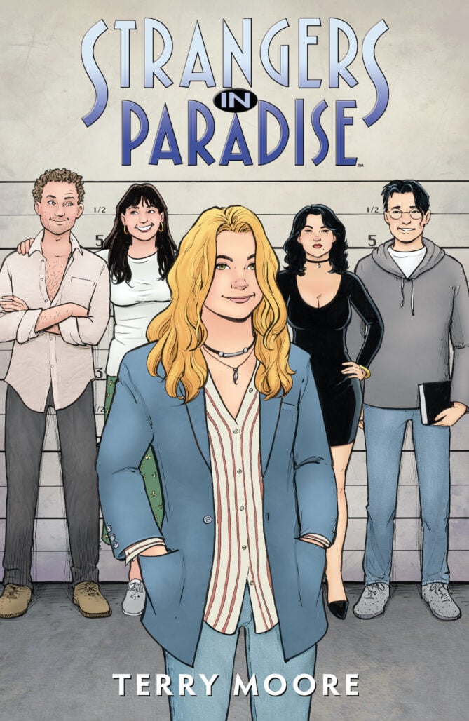 Strangers in Paradise cover art by Terry Moore