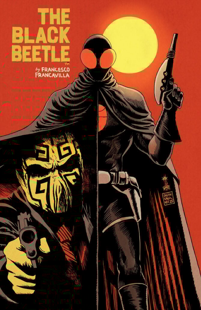 The Black Beetle Omnibus cover by Francesco Francavilla