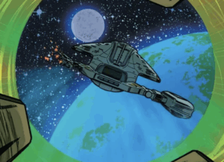 Ensign’s Log: STAR TREK: VOYAGER — HOMECOMING #5 fulfills the promise of the title VOY approaches earth. From Star Trek: Voyager - Homecoming #5.