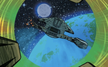 Ensign’s Log: STAR TREK: VOYAGER — HOMECOMING #5 fulfills the promise of the title VOY approaches earth. From Star Trek: Voyager - Homecoming #5.