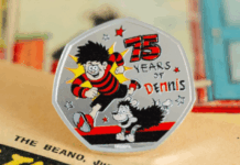 Britain’s DENNIS THE MENACE receives anniversary coin from Royal Mint