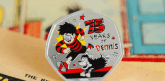 Britain’s DENNIS THE MENACE receives anniversary coin from Royal Mint