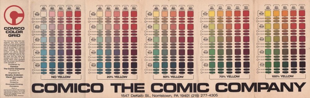 Comico color chart