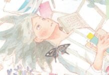 Beat’s Bizarre Adventure: SINCE I COULD DIE TOMORROW lives A woman lies in a field of flowers. She is surrounded by scripts, notebooks and a laptop. A butterfly flies in the foreground.