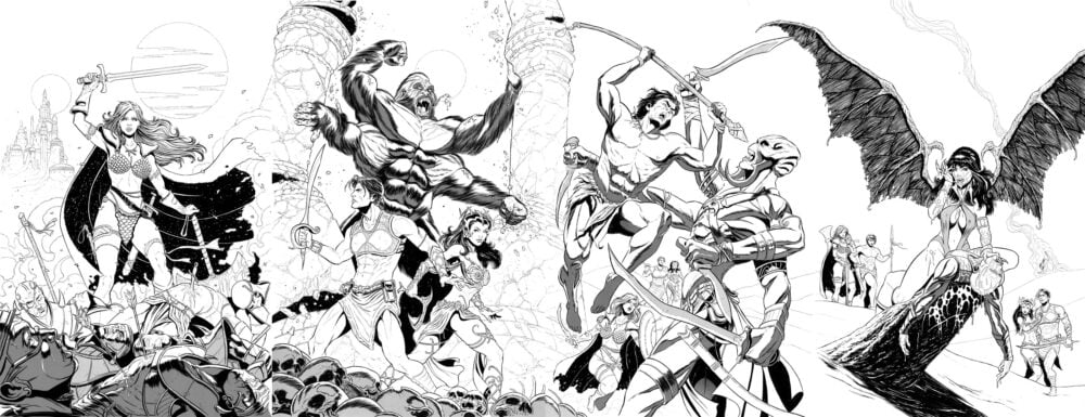 Connecting Altered States: Warlords variant cover artwork by Mariano Benitez-Chapo