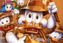 Graphic Novel Review: THE DISNEY AFTERNOON ADVENTURES: DUCKTALES: TREASURE OF THE LOST LAMP AND OTHER STORIES Scrooge and the kids on the cover of The Disney Afternoon Adventures: DuckTales: Treasure of the Lost Lamp and Other Stories