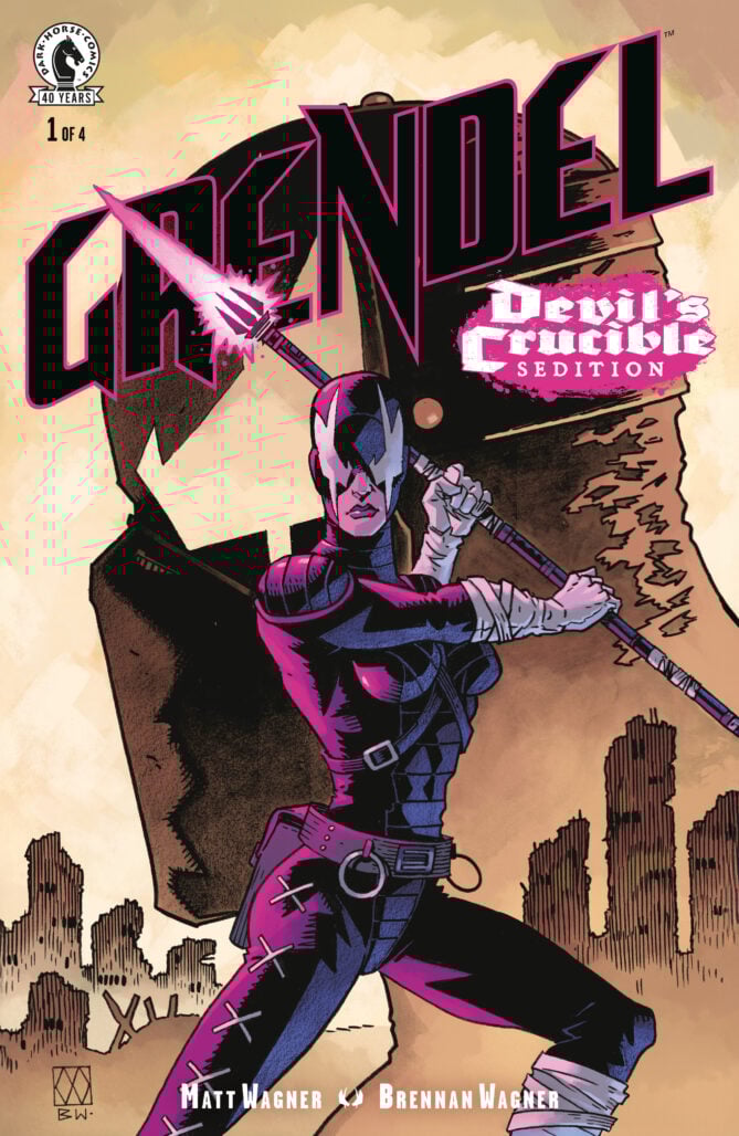 Grendel: Devil's Crucible - Sedition #1 cover by Matt Wagner