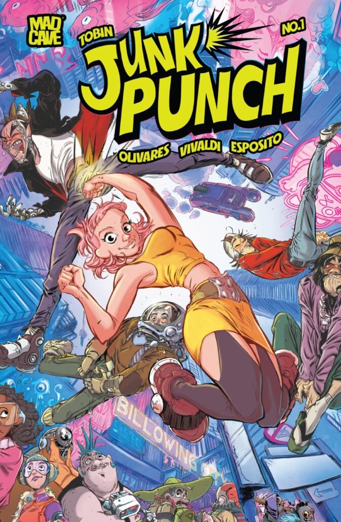 Junk Punch #1 Cover A by Carlos Javier Olivares