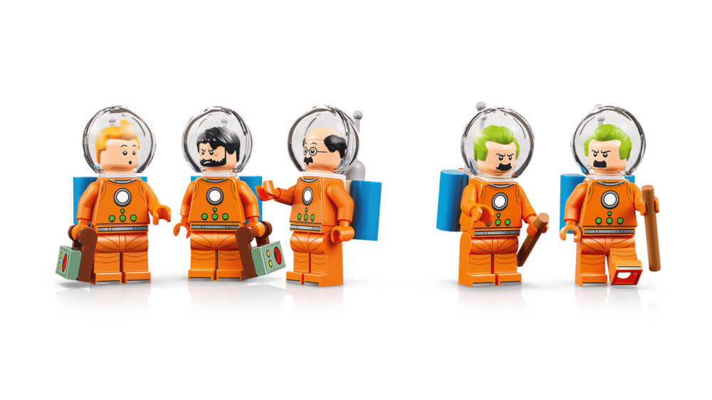 LEGO Ideas Tintin Moon Rocket minifigures
