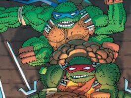 Frank Millers draws the Heroes in the Half-Shell for the first time with TMNT #300 variant cover