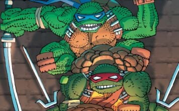 Frank Millers draws the Heroes in the Half-Shell for the first time with TMNT #300 variant cover