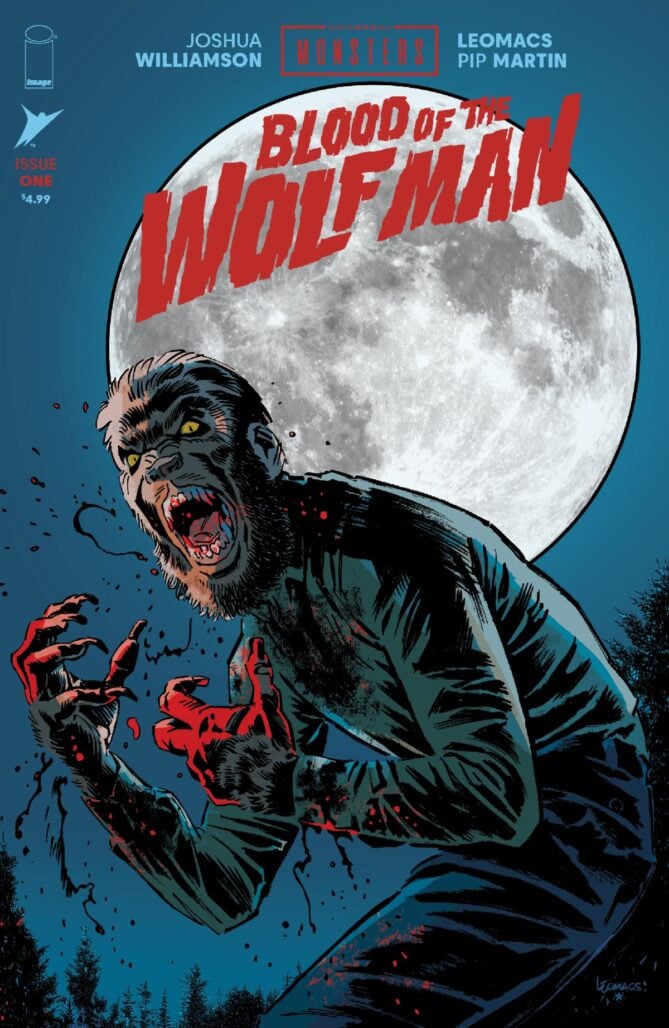 Universal Monsters: Blood of the Wolf Man #1 cover A, by Leomacs and Pip Martin