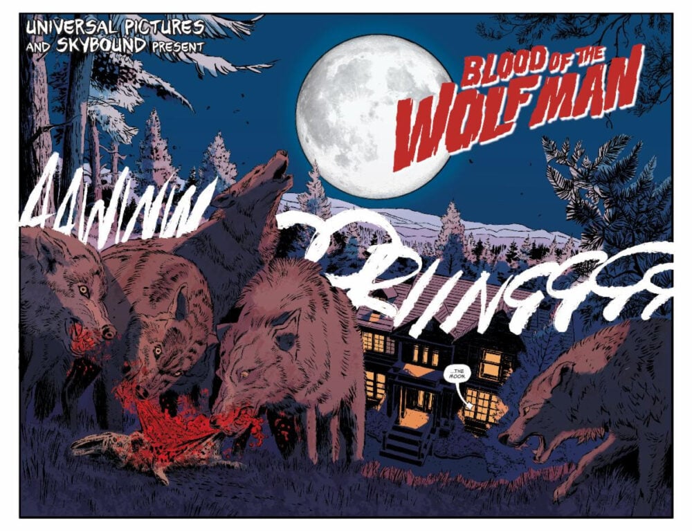 Universal Monsters: Blood of the Wolf Man #1 preview pages 4-5