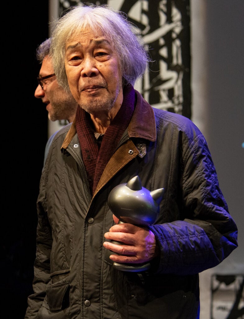 Yoshiharu Tsuge at the Angoulême International Comics Festival in 2020. Photo courtesy of Wikipedia's Selbymay