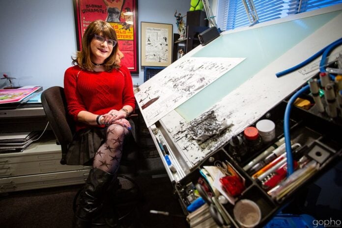 margeaux-pepoy-2 margeaux pepoy at her drawing table