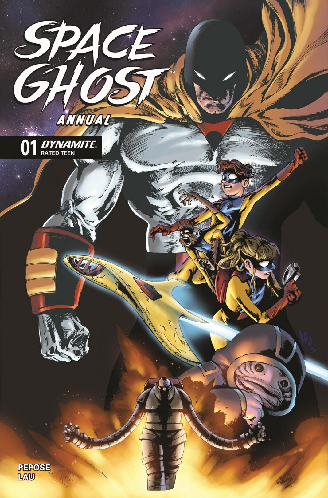 New Space Ghost annual featuring covers by comics legends