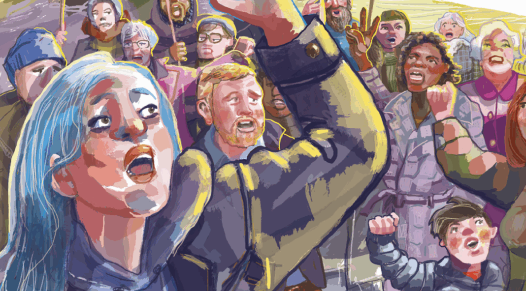 Art of Protest The cover of Noisy Valley: The Art of Protest